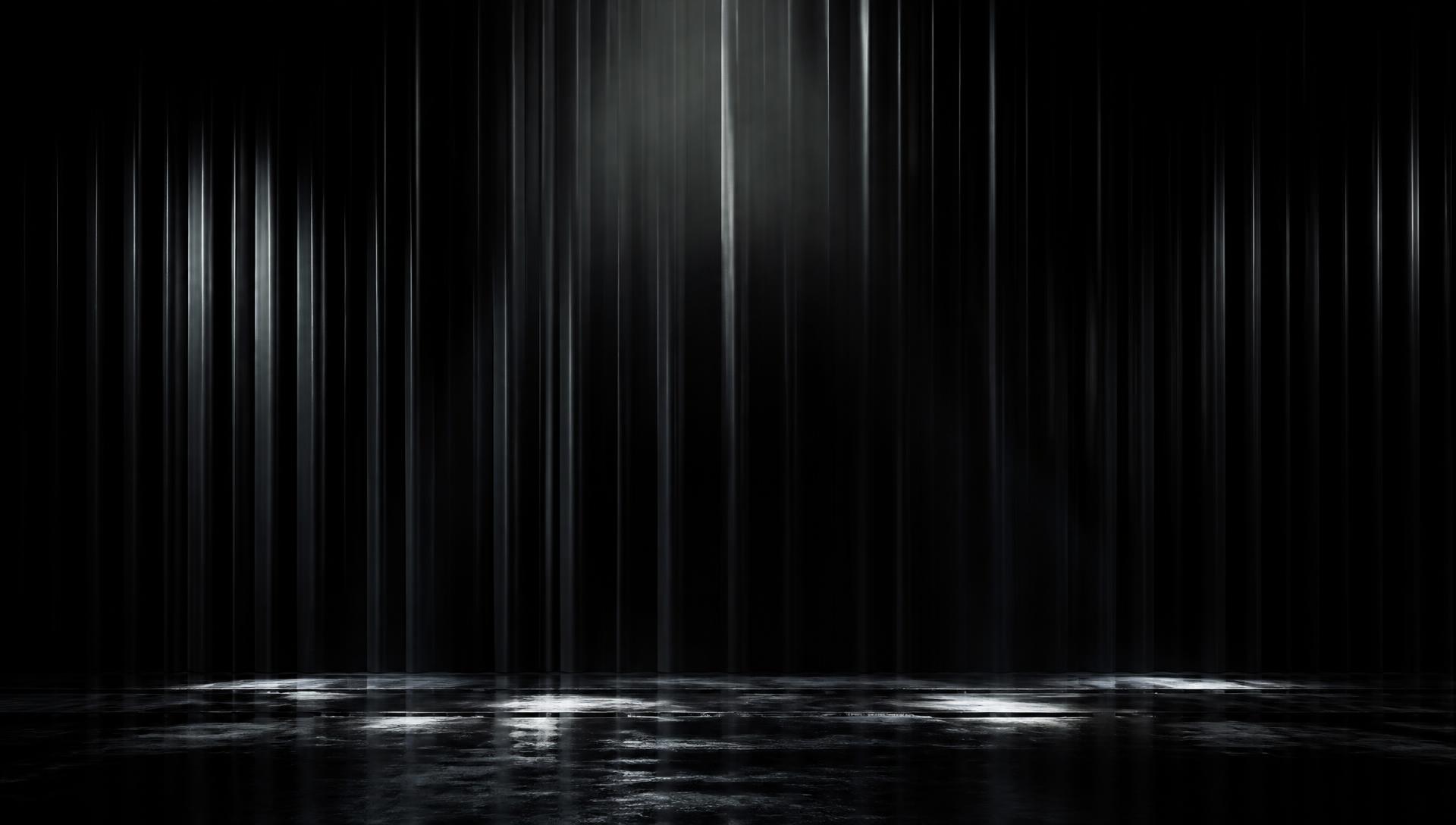 Dark cinematic stage
